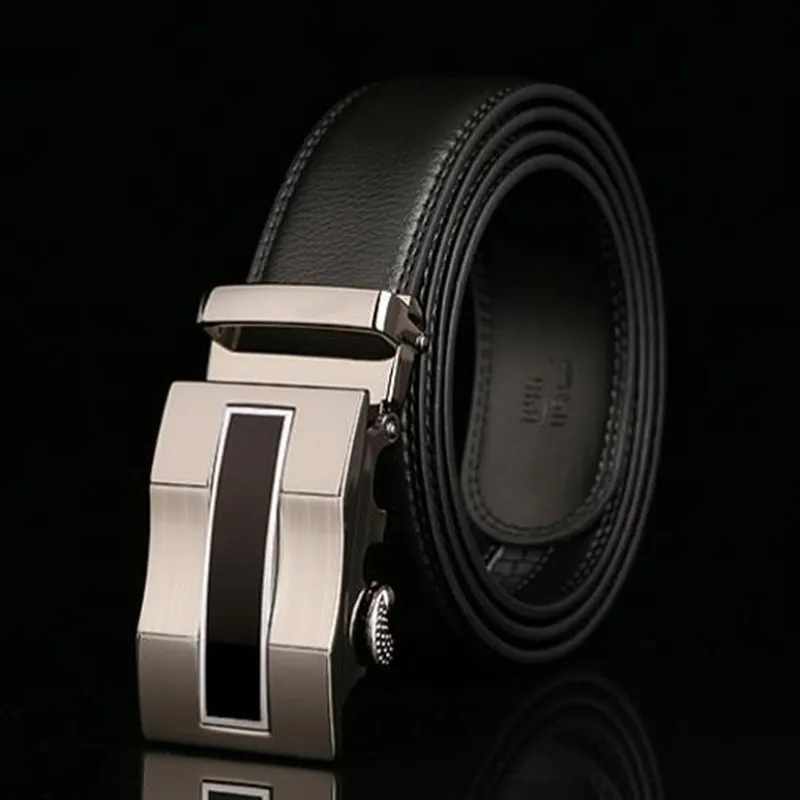 Мужские модные ремни из 100% натуральной кожи высококачественные металлические с