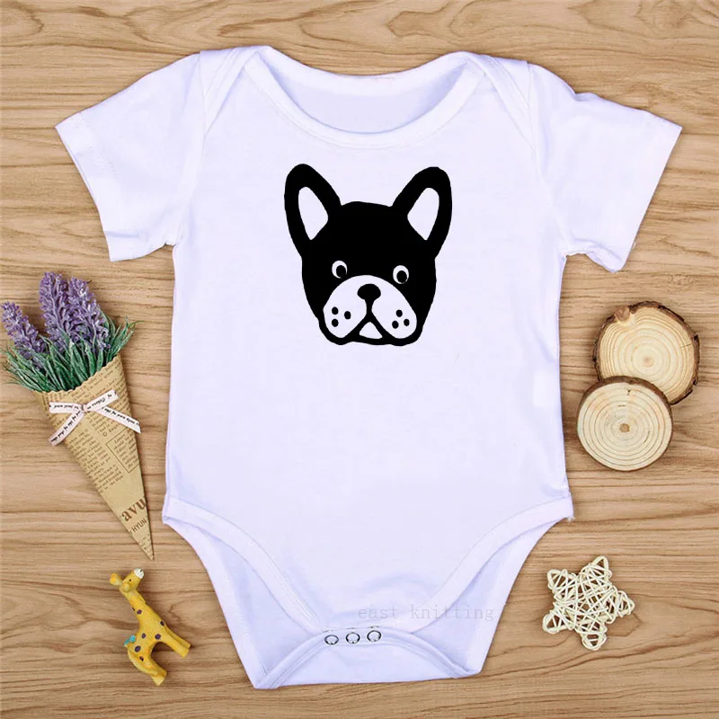 DERMSPE Summer Newborn Baby Boys Girls Cotton Short Sleeve Letter Print Cute Cartoon Outfits Romper Jumpsuit Clothes White | Детская