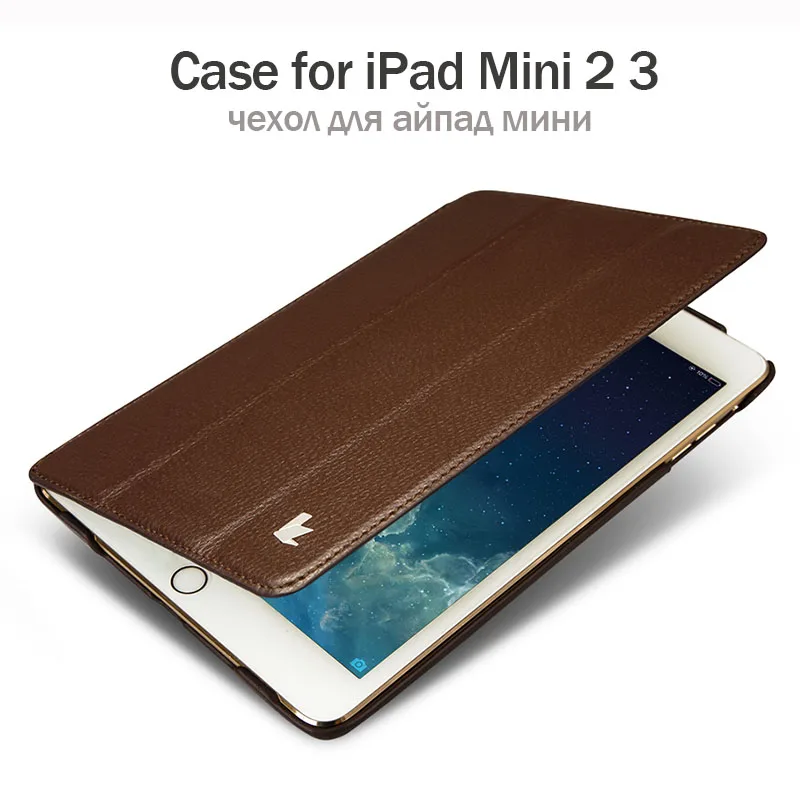 Jisoncase кожаный чехол для iPad Mini 2 3 ультратонкий складной книжка роскошный брендовый