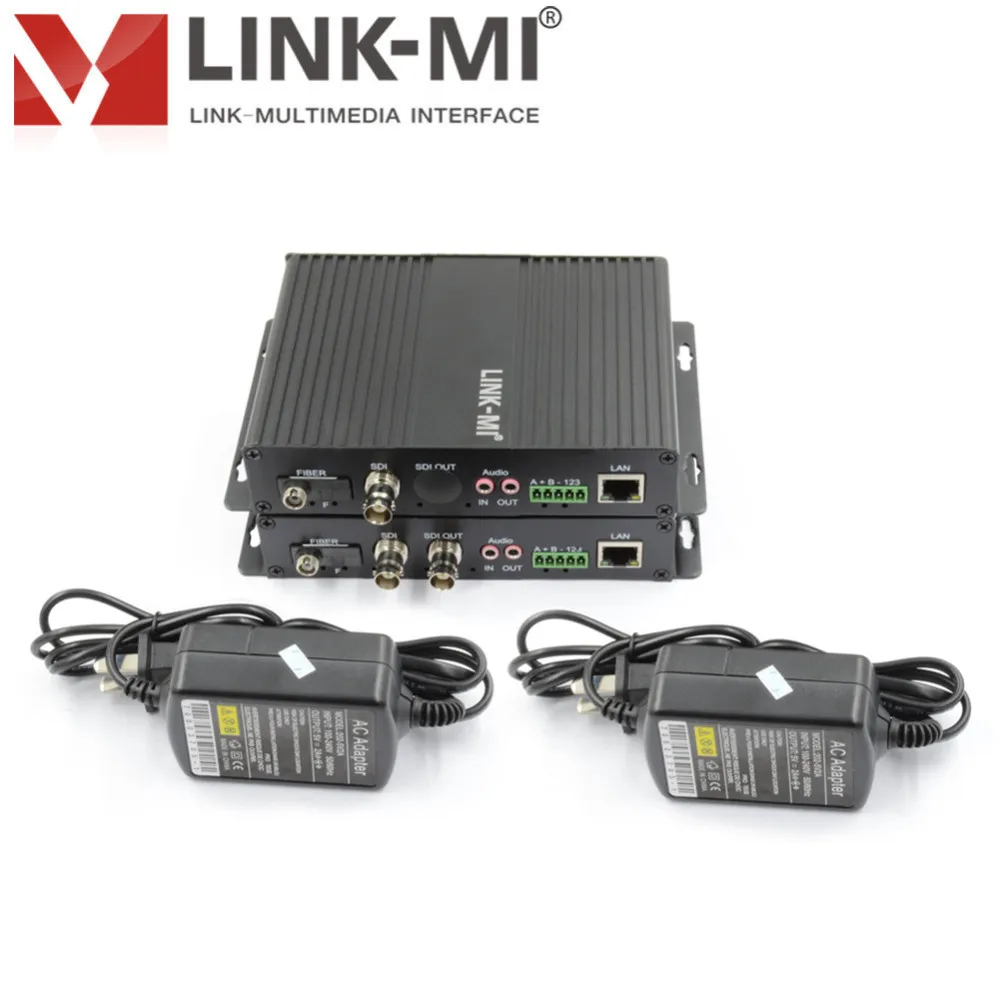 LINK-MI LM-SF02 HD/3G-SDI носитель данных волоконно-видео и аудио сигнала оптический конвертер или двойные волокна FC(LC/ST/SC выбор) 20 км