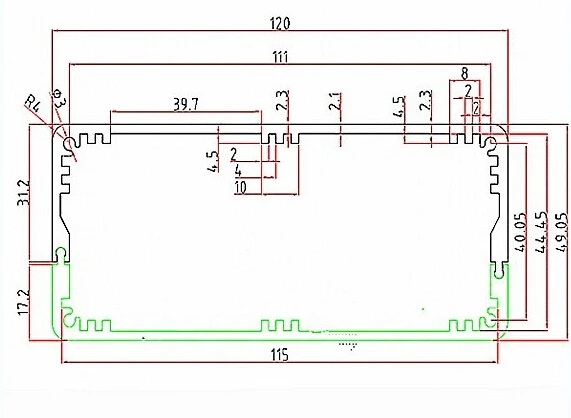 Анодированный алюминиевый корпус для электроники сделай сам переключателя (4 шт.)