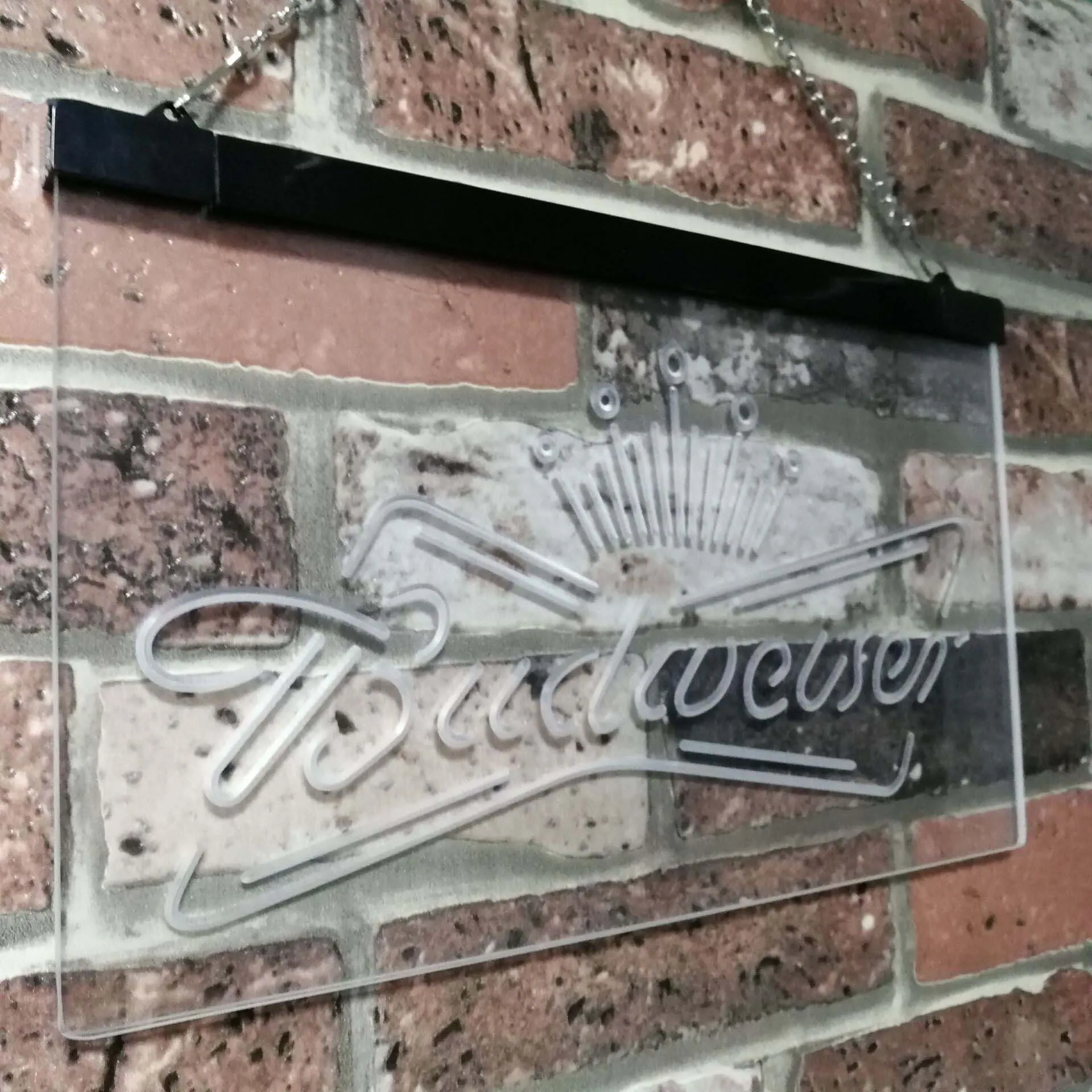 Budweiser King украшение для пивного бара подарок Двухцветные светодиодные