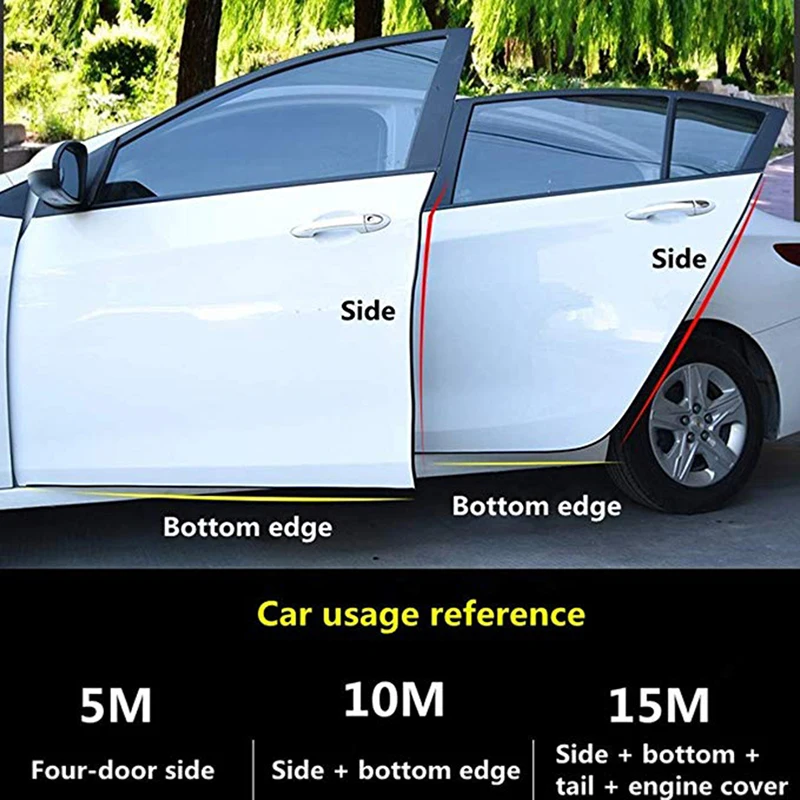 Защитные щитки для края автомобильной двери отделка резиновый протектор