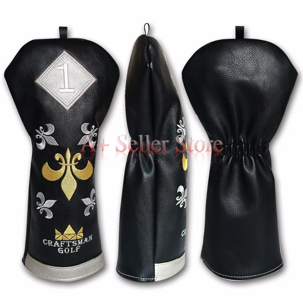 Crafstman Гольф вышивка гольф головной убор Черный Синтез кожа ТРЕЗУБЕЦ С биркой 1