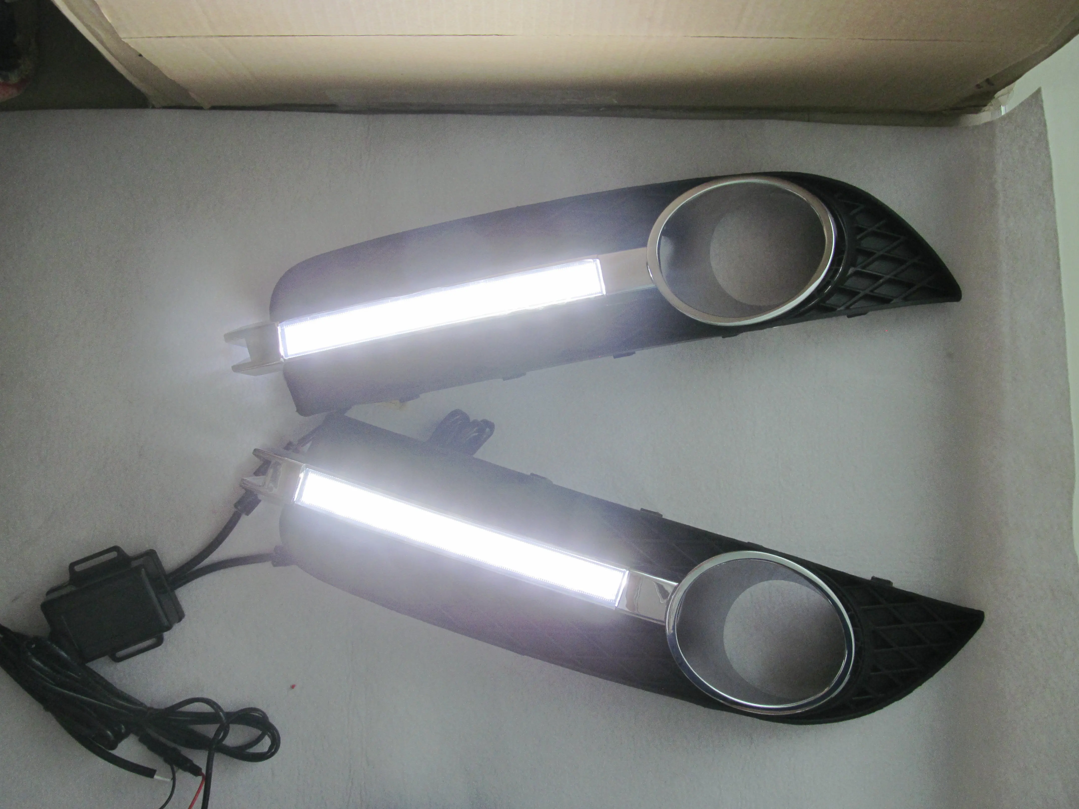 2 шт./компл. светодиодный LED DRL Дневной свет для Buick Regal 2009-2013 Габаритные огни дневного света автомобиля светодиодный противотуманная фара