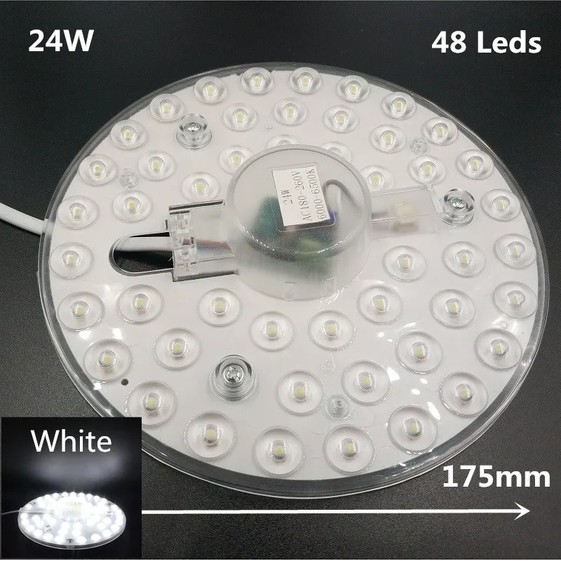 24W White 12 Вт 18 Вт 24 Вт 36 Вт Светодиодная панель светильник 5730SMD поверхностного монтажа светодиодные светильники теплый белый Природа белый чистый белый светильник AC165-265V - Испускаемый цвет: 24W White
