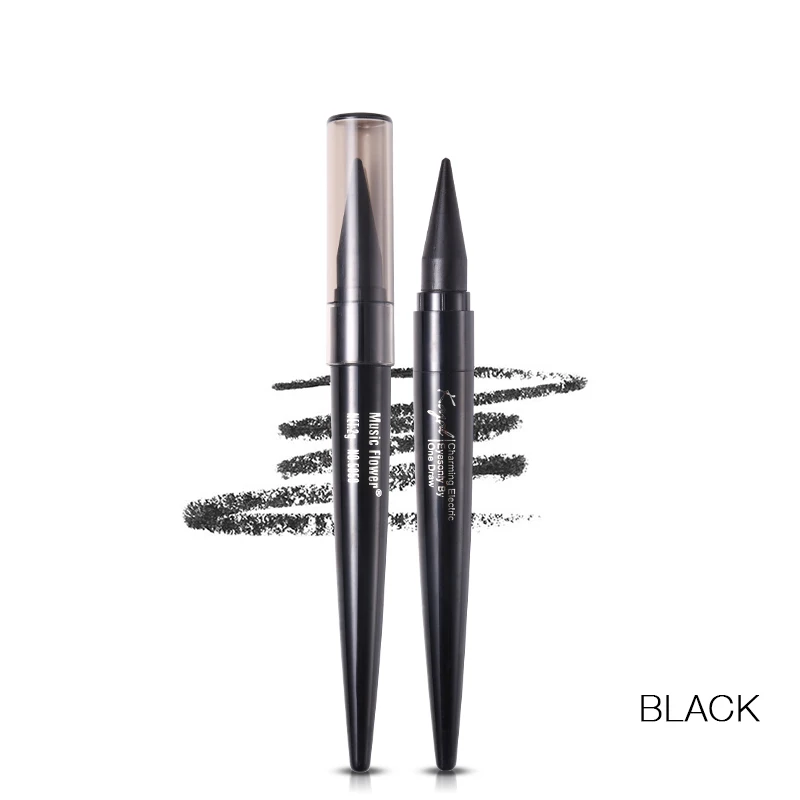 Black 3 цвета макияж глаз матовая подводка для глаз карандаш Kajal Make Up Eye Liners черная ручка Очаровательная электрическая водостойкая - Цвет: Black