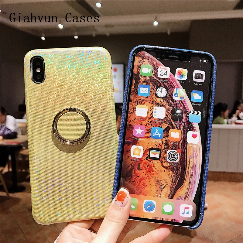 Чехол-подставка с блестящим лазером для OPPO R9S R11 R11S R17 |