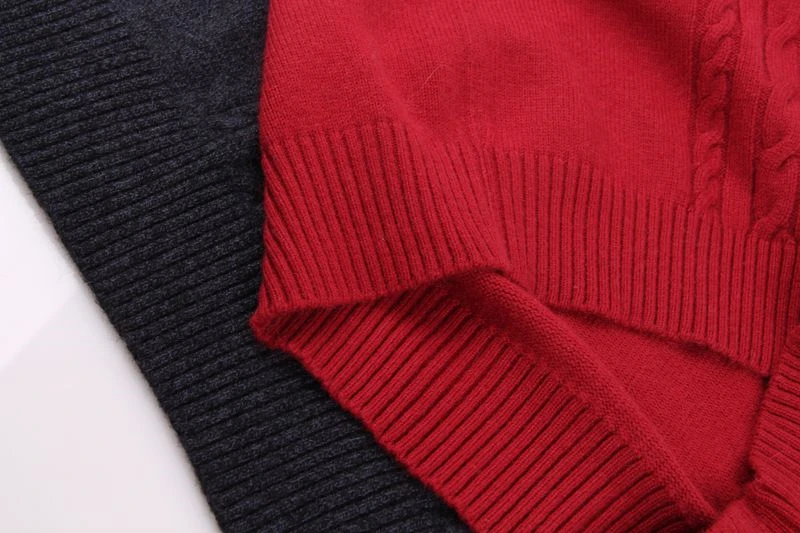 large size pure goat cashmere twisted thick knit men sweater pullover coat zipper high collar EU/S105-4XL135 retail wholesale