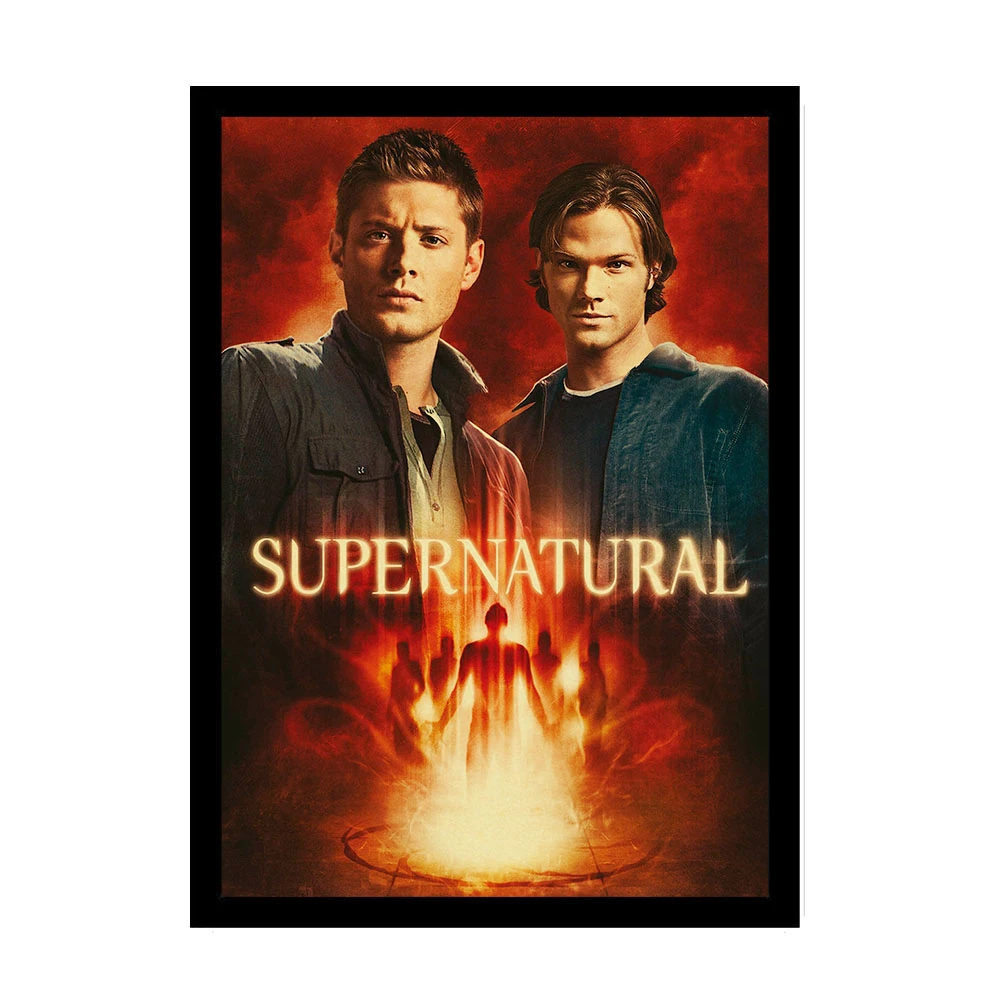 Постер сериала "Сверхъестественное" Jensen Ackles винтажные плакаты и принты крафт-бумага барная комната Домашний декор Настенная Наклейка
