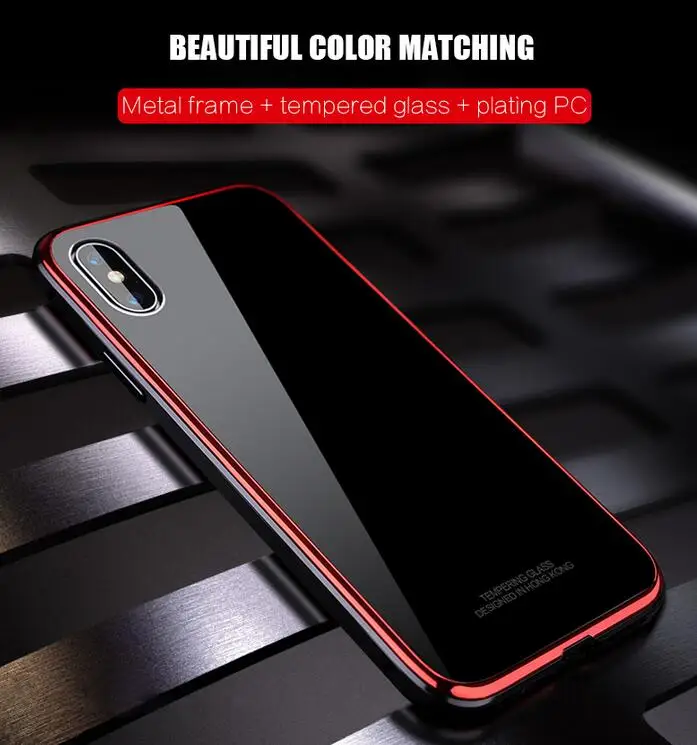Для Apple iphone XR XS чехол оснастки дизайн Роскошный металлический каркас