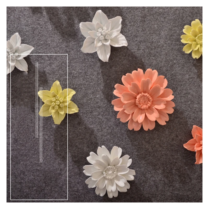 Креативный керамический цветок настенный подвесной лилии декоративное