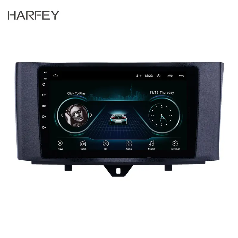 Harfey 9 дюймов HD сенсорный экран Android 8 1 радио GPS навигация для Mercedes Benz Smart 2011 2015 Bluetooth