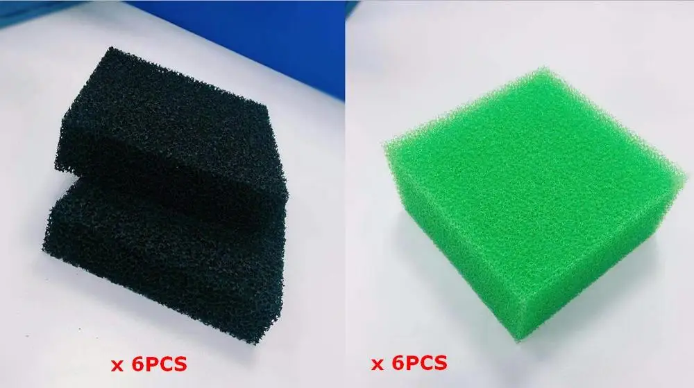 Multi-Set 12PCS Compatible Aquarium Filter Sponge for Juwel Compact /Bioflow3.0 (6 x Nitrate 12 xCarbon ) | Дом и сад