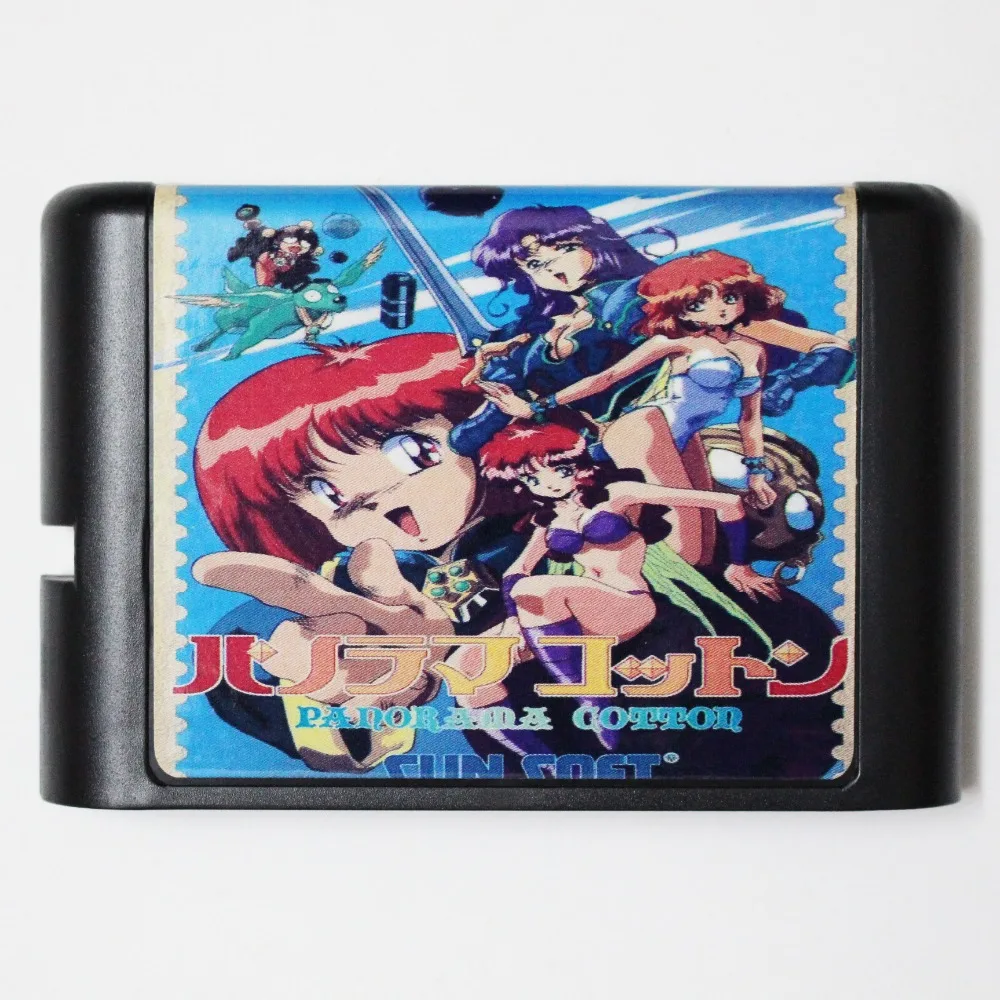 Панорама хлопок 16 бит MD карточная игра для Sega игры Mega Drive Genesis|panorama cotton|16 bitmd game |