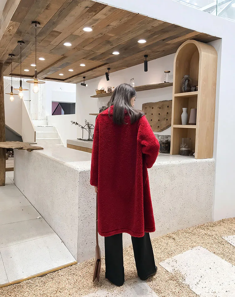 Шерстяное женское однобортное пальто с длинным рукавом, женская зимняя теплая длинная куртка rf0261