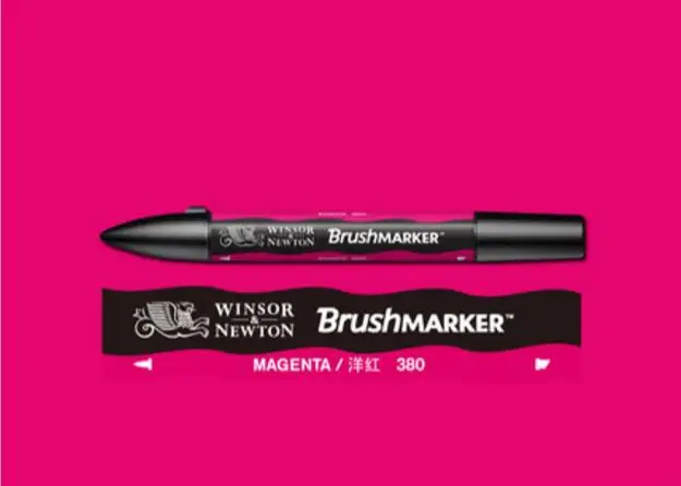 Winsor& Newton кисти маркеры краски кисти на спиртовой основе быстро сохнут красный желтый оранжевый коричневый тона художественные ручки - Цвет: Magenta