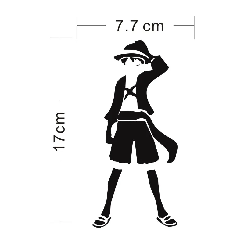 Cunymagos One Piece Luffy аниме наклейки Декор виниловые для автомобиля Стайлинг модный