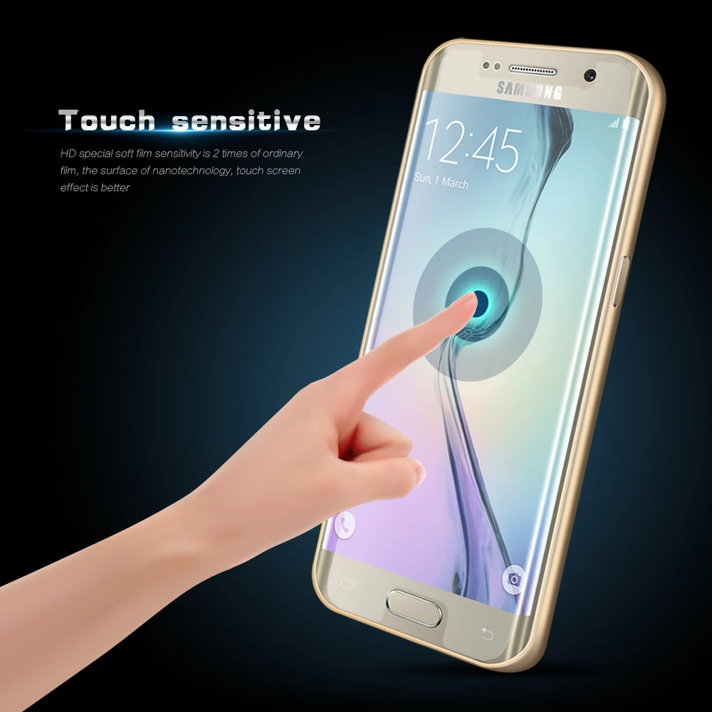 KISSCASE Передняя мягкая прозрачная защитная пленка для экрана Samsung Galaxy S6 S7 edge S5