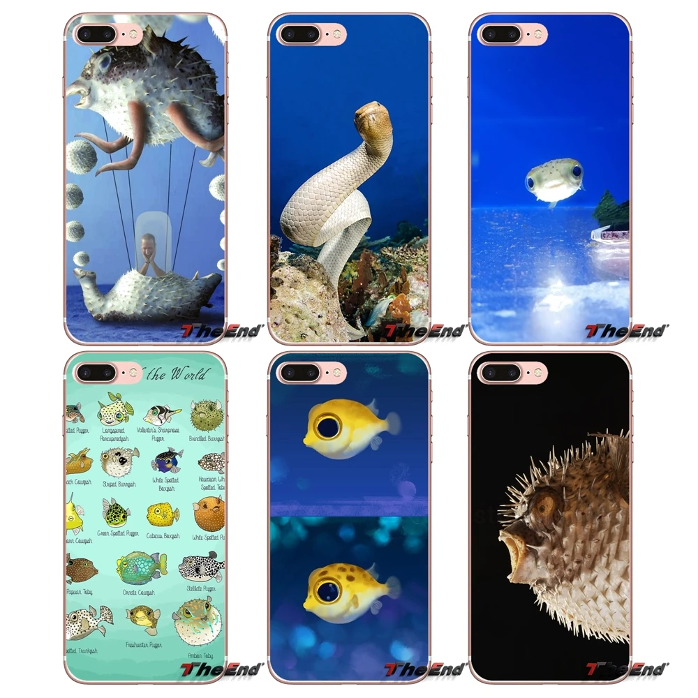 Чехлы для телефонов с изображением опасных животных рыбы-пуха Samsung Galaxy S2 S3 S4 S5 MINI S6