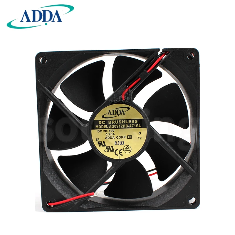 

Новый ADDA 9CMCM 9225 DC12V 9025 AQ0912HB-A71GL водонепроницаемый вентилятор охлаждения
