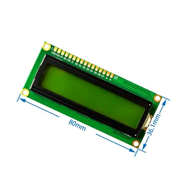 5 в телефон (желто зеленый экран) дисплей с подсветкой|lcd display 16x2|display photodisplay specialties |