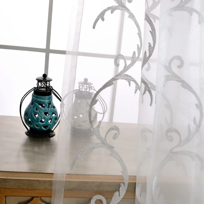 Современные роскошные элегантные однотонные занавески для кухни гостиной