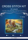Высокое качество красивый милый Счетный крест стежка комплект оставайтесь в горном массиве дача река кленовое дерево деревья Maia 567