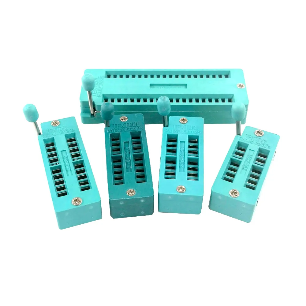 2 шт./лот IC lock seat zif socket Test Универсальные розетки 14Pin/16Pin/18Pin/20Pin/24Pin/28Pin/40Pin 14 P/16 P/18 P/20