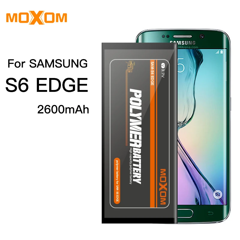 MOXOM для Samsung GalaxyS6 Edge батарея EB BG925ABE аккумулятор мобильного телефона 2600 мАч G9250 G925FQ