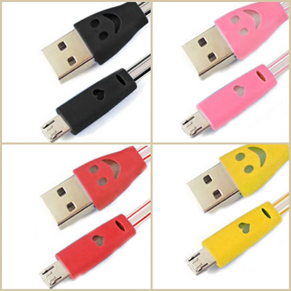 Кабель со светодиодной подсветкой V8 Кристалл Micro USB кабель для передачи данных