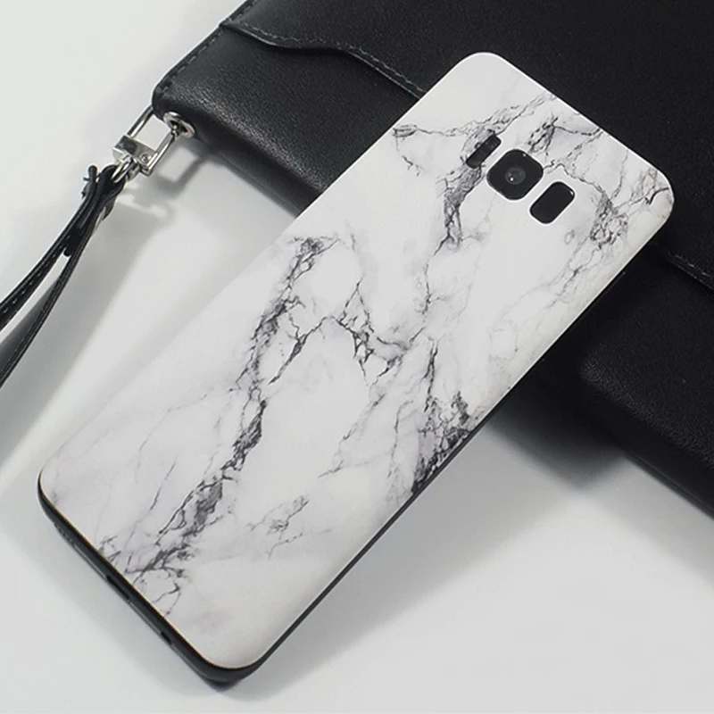 NEW Marble Grain Sticker Back Film Wrap Skins Phone Membrane Paste Protective for Samsung S8 S9 S10 Plus S10E |