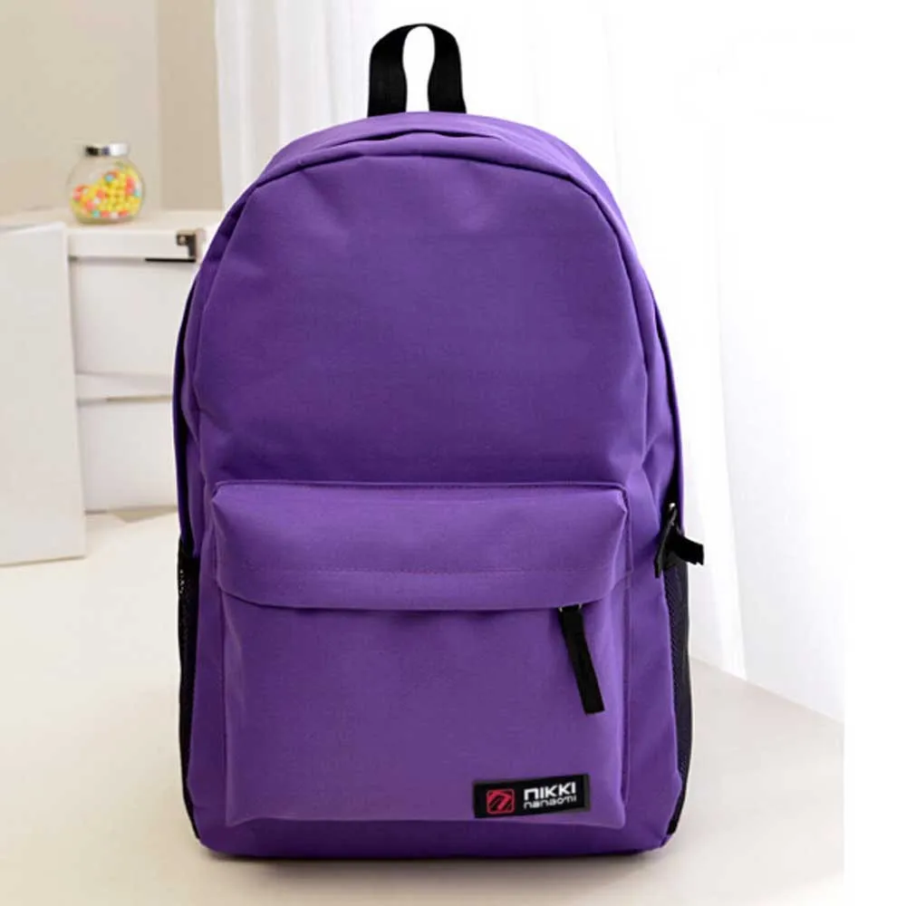 Женский Мужской студенческий рюкзак школьный с ручкой черный 40 # | Багаж и сумки