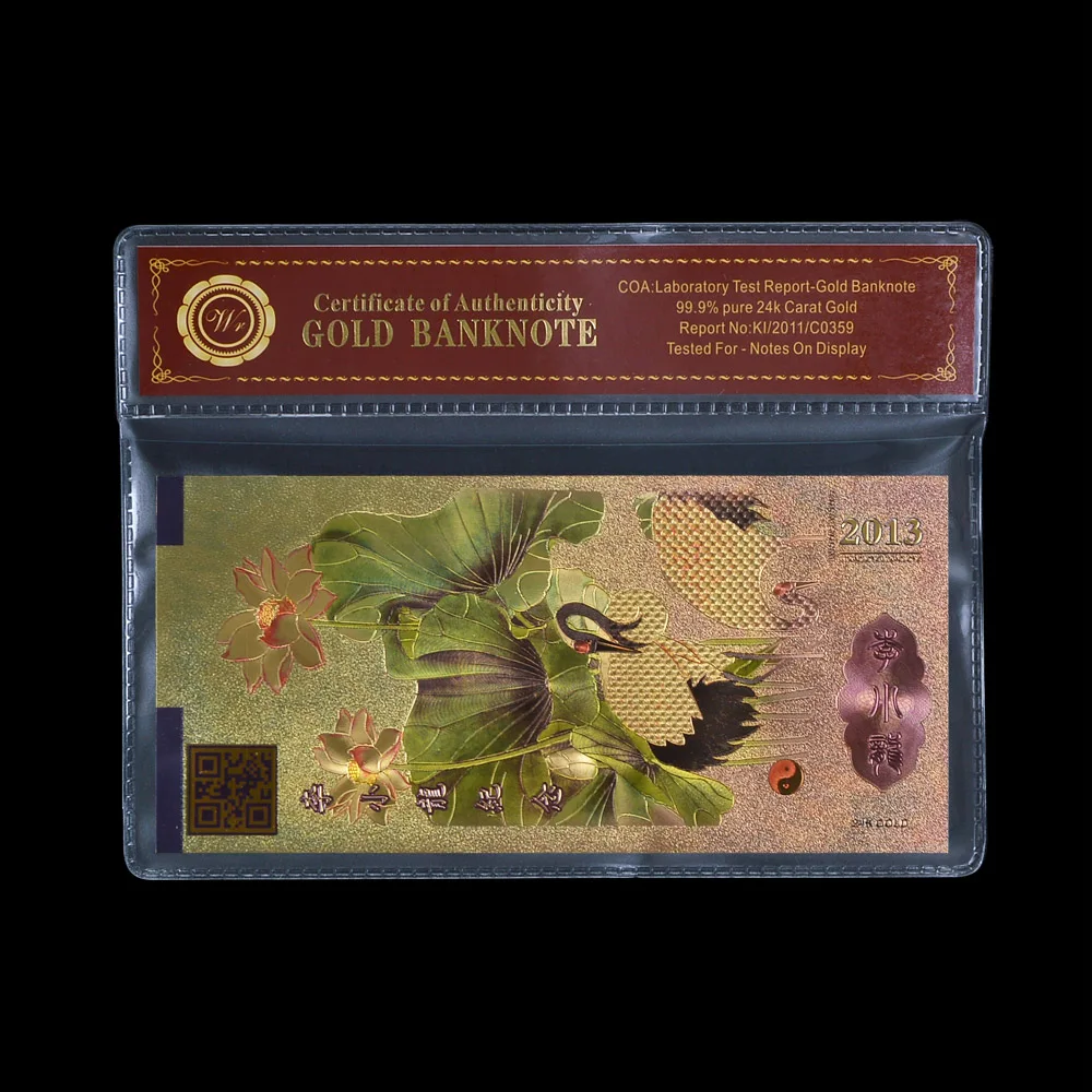 Золотая фольга коллекция банкнот для денег Брюс Ли 100 необычная цветная Банкнота