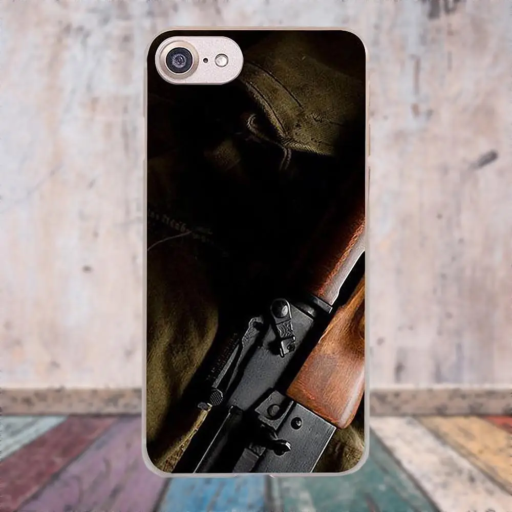 Oedmeb в продаже для Apple iPhone 4 4S 5 5C SE 6 6S 7 8 Plus X LG G3 G4 G5 G6 K4 K7 K8 K10 V10 V20 Ak47 Gun Series|Бамперы| |