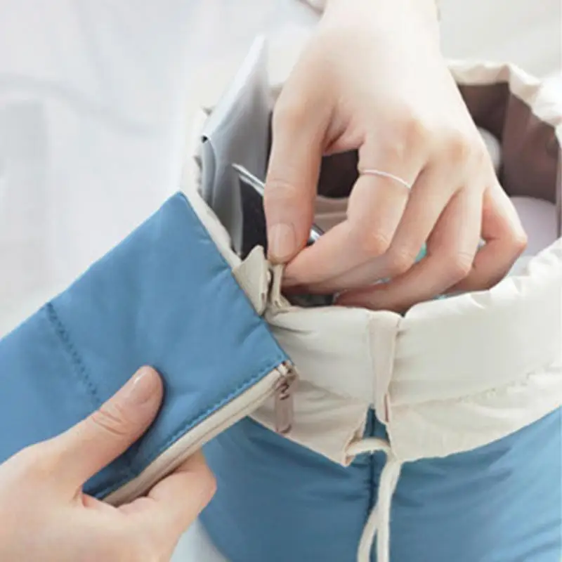 Водонепроницаемая косметичка в форме бочонка для путешествий макияжа сумка на