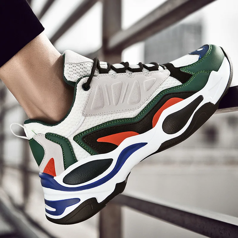 Хип-хоп Харадзюку весенние кроссовки для мужчин дышащая сетка повседневная