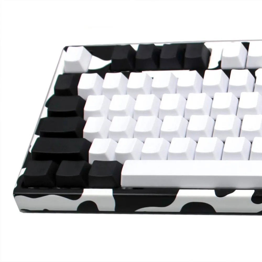 YMDK 104 пустой ANSI ISO белый черный смешанный PBT OEM профиль Keycap для TKL 60% MX переключатели