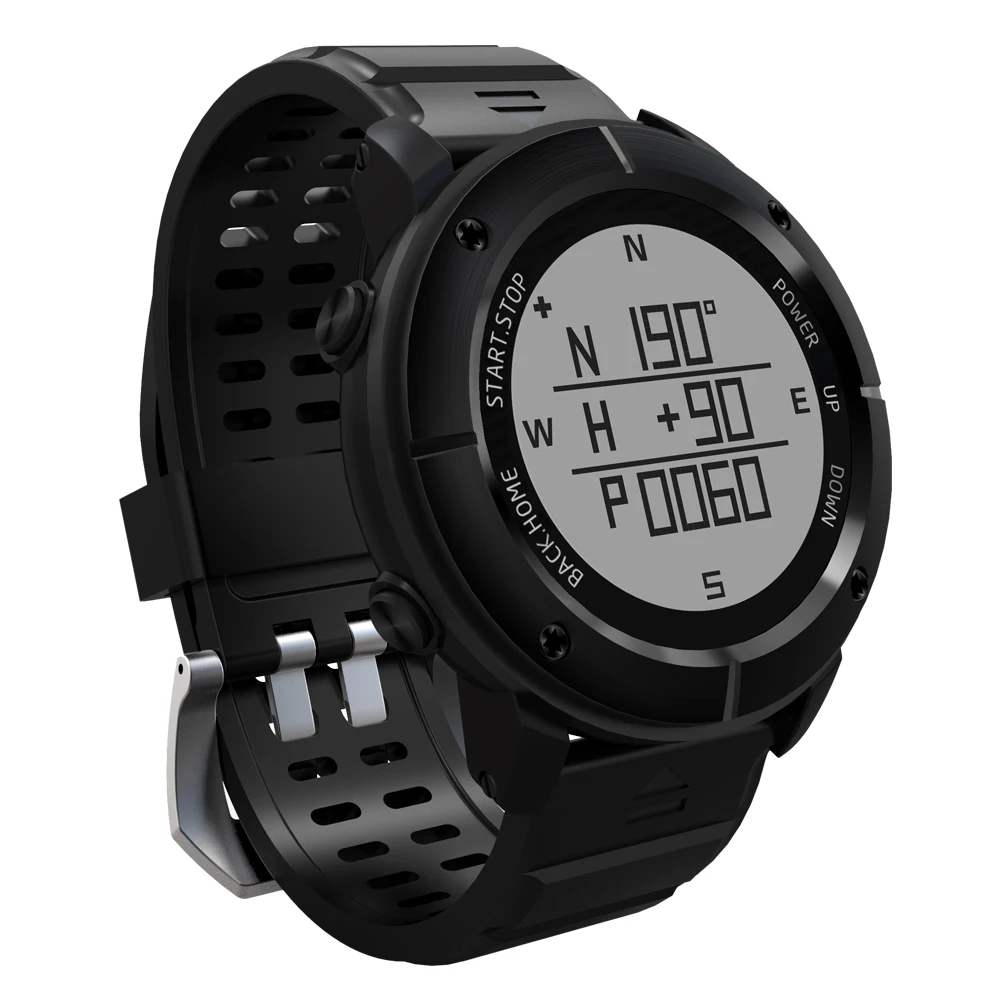 Uwear UW80 1.2 ''OLED из нержавеющей стали smart bluetooth V4.0 GPS часы Спорт на открытом воздухе 10 м водонепроницаемый вызывает сообщение напоминание
