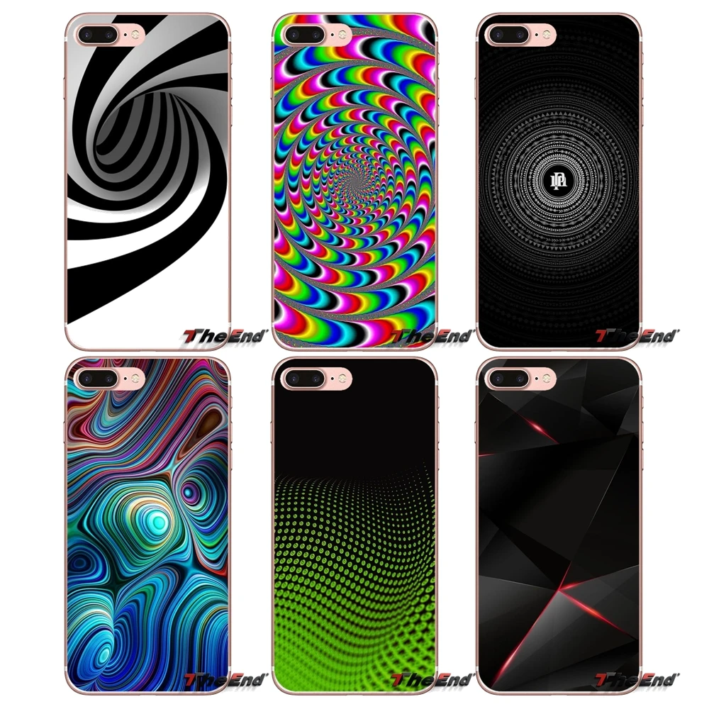 Гипнотизирующие 3D обои ТПУ силиконовый чехол для Samsung Galaxy S2 S3 S4 S5 MINI S6 S7 edge S8 S9 Plus Note