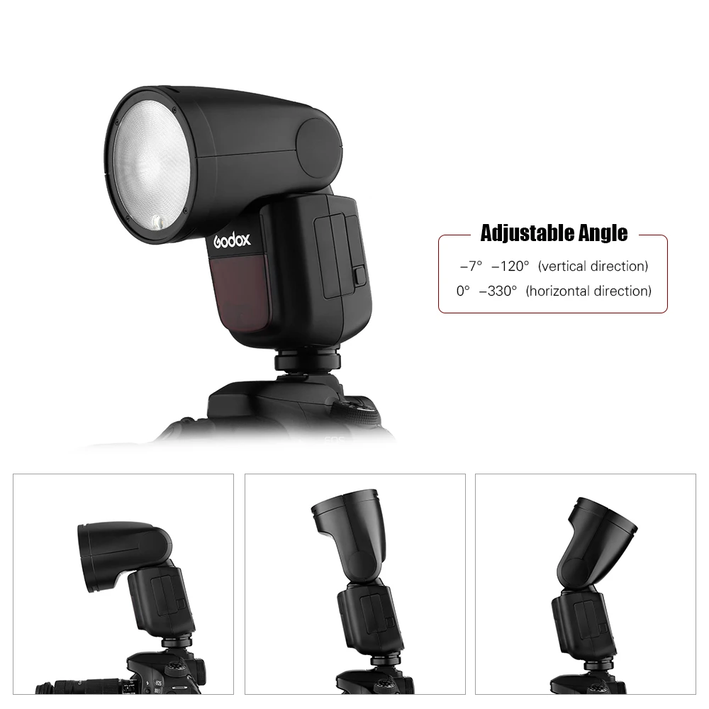 Godox V1F камера вспышка с AK R1 Карманный светильник для вспышки комплект