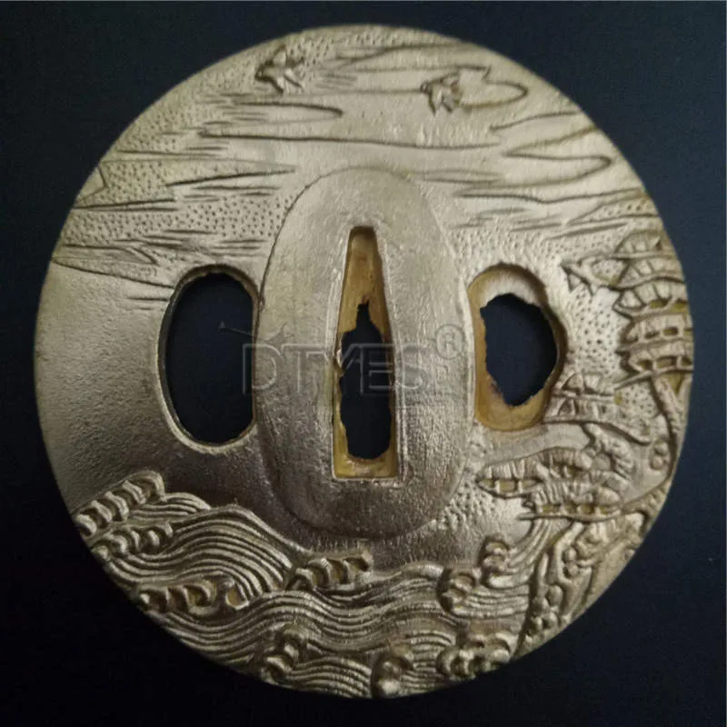 Высокое качество японские аксессуары для мечей Tsuba медная защита меч фитинги для Катана вакизаши Танто Co01-Co16