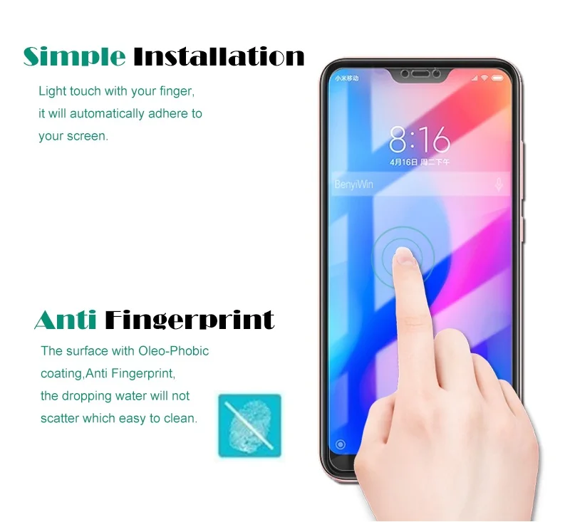 2 шт. 2.5D для XiaoMi A2 Lite закаленное стекло не полное покрытие защита экрана