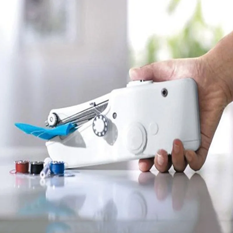 

Mini Portable Handheld sewing machines Stitch Sew needlework Cordless Clothes Fabrics Electric Sewing Machine Stitch Set