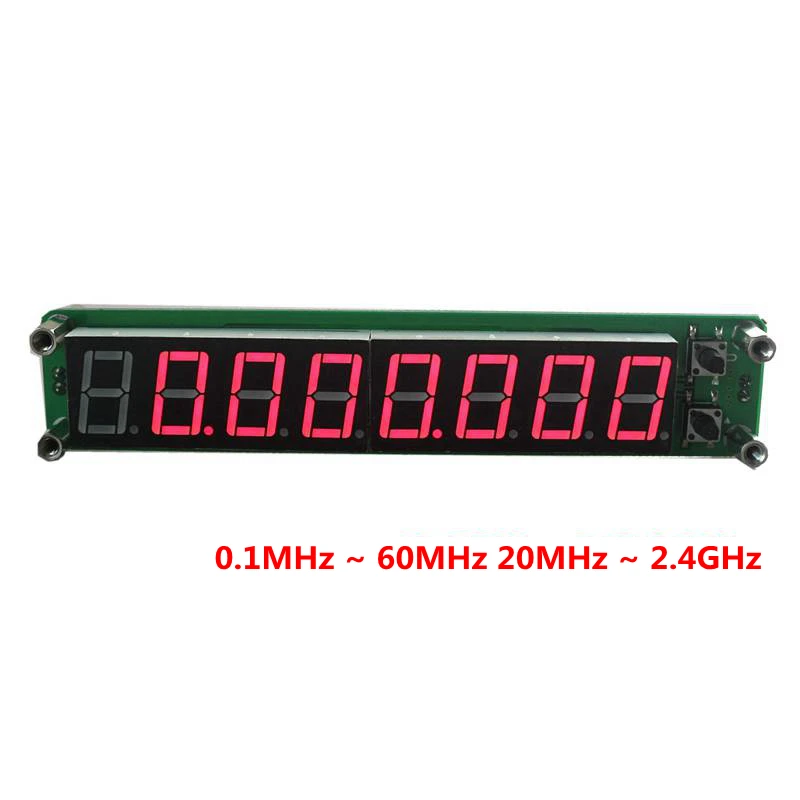 8 digits 0.56&quotLED Digital Frequency Counter Meter Tester 0.1-60MHz 20MHz ~ 2.4GHz Red/Blue LED Cymometer | Инструменты