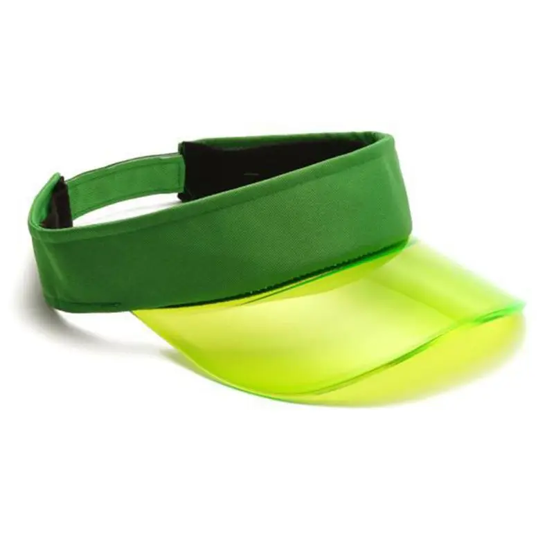 3 Корейская унисекс пара бейсбольная кепка с пустым верхом Прозрачная ПВХ панель яркие одноцветные широкие козырьки Регулируемая пляжная шляпа от солнца - Цвет: 3