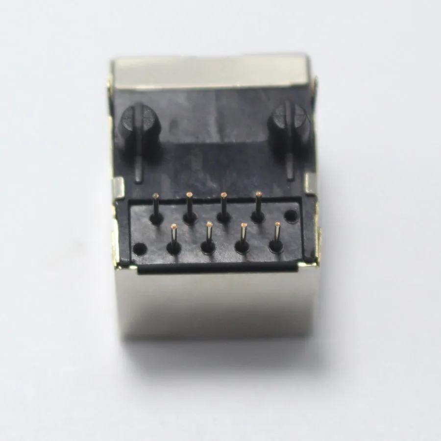 2 шт. разъем RJ45 Femlae со светодиодной подсветкой 58 сетевой правый угол 8P8C интерфейс