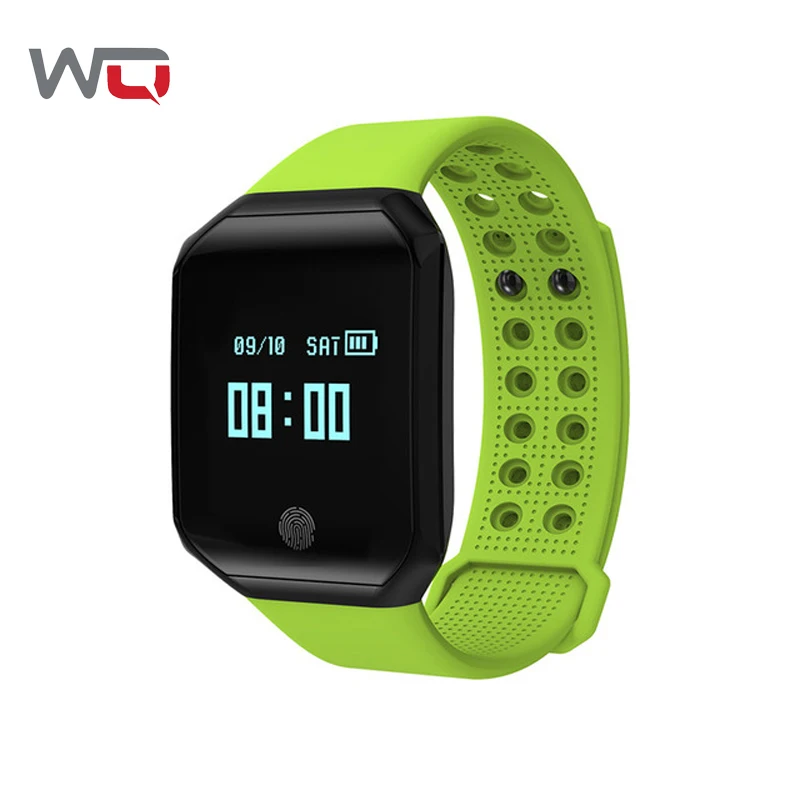 WQ Z66 Blood Watch 0.95 OLED Smart Bracelet Heart Rate Monitor Sleep Fitness Band MSM Reminder Intelligent Wristband | Электроника