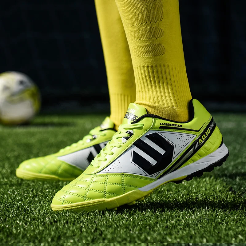 Оригинальные мужские футбольные бутсы тренировочные длинные шипы детские