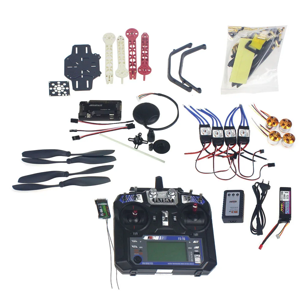 

Full Kit RC Drone Quadrocopter Aircraft Kit F330 MultiCopter Frame 6M GPS APM2.8 Flight Control FS-i6 TX F02471-D
